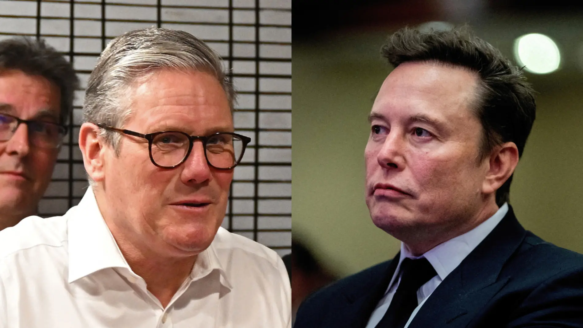 Keir Starmer y Elon Musk